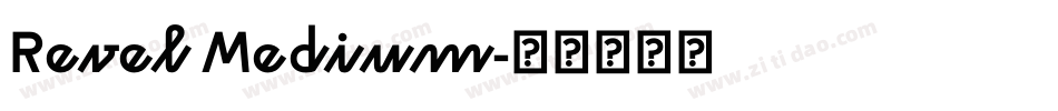 Revel Medium字体转换